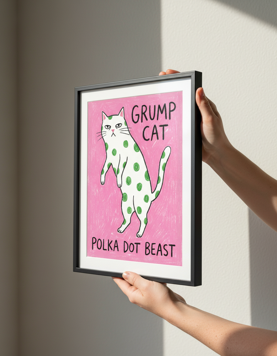 Grumpy Cat Sweatshirt - Rahat ve Alaycı