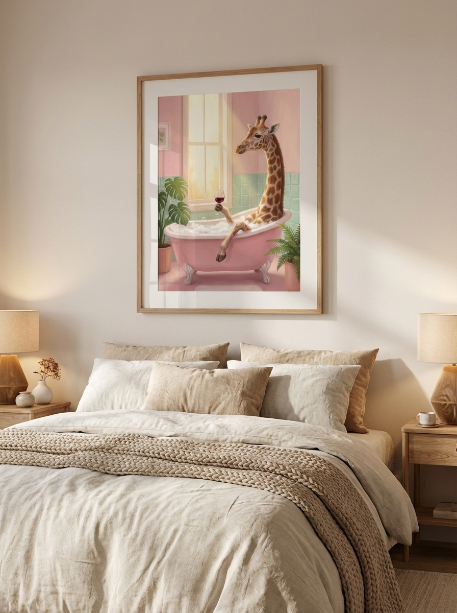 Zürafa Duvar Sanatı Seti