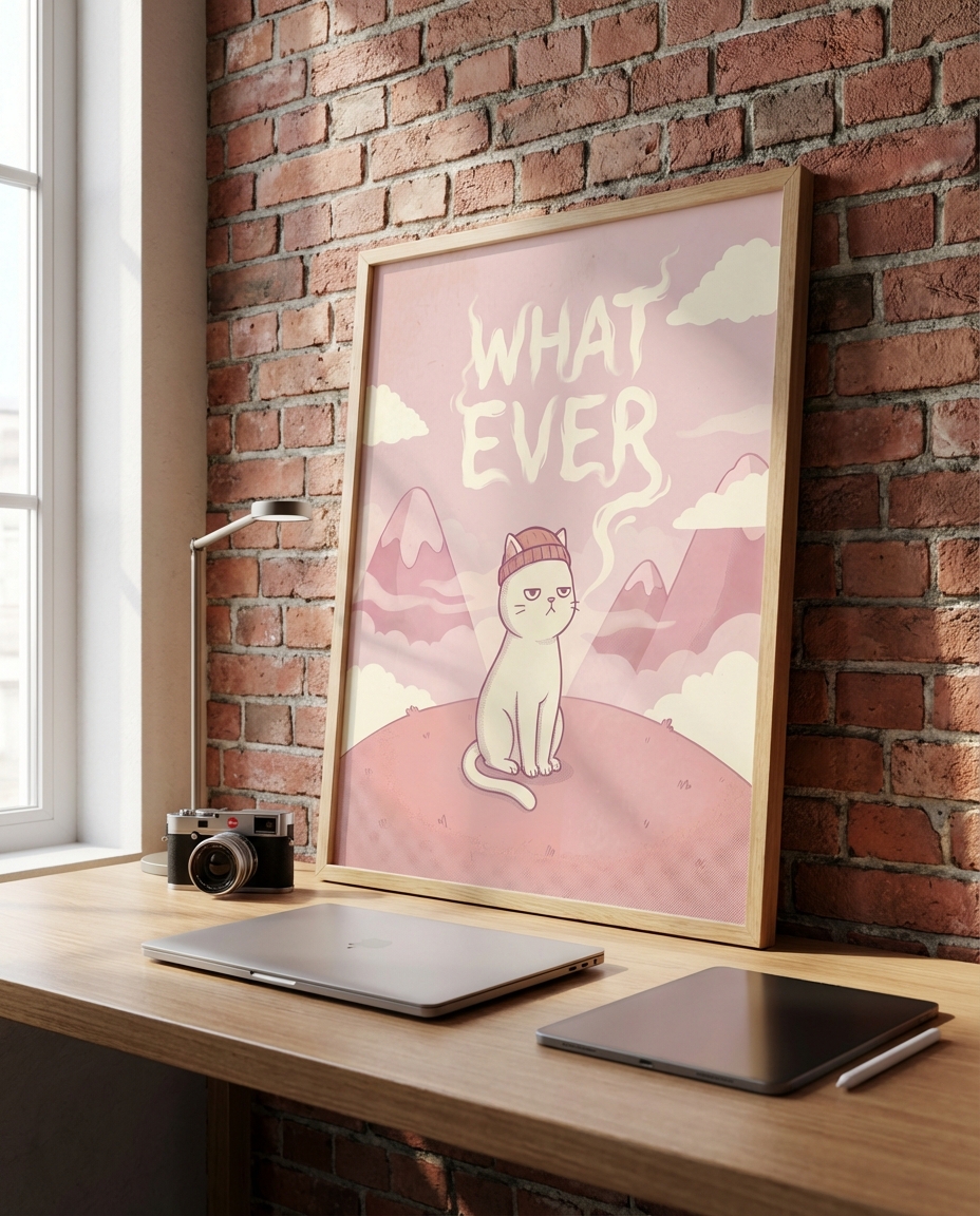 Şık Grumpy Cat Baskısı - Sahip Olun!