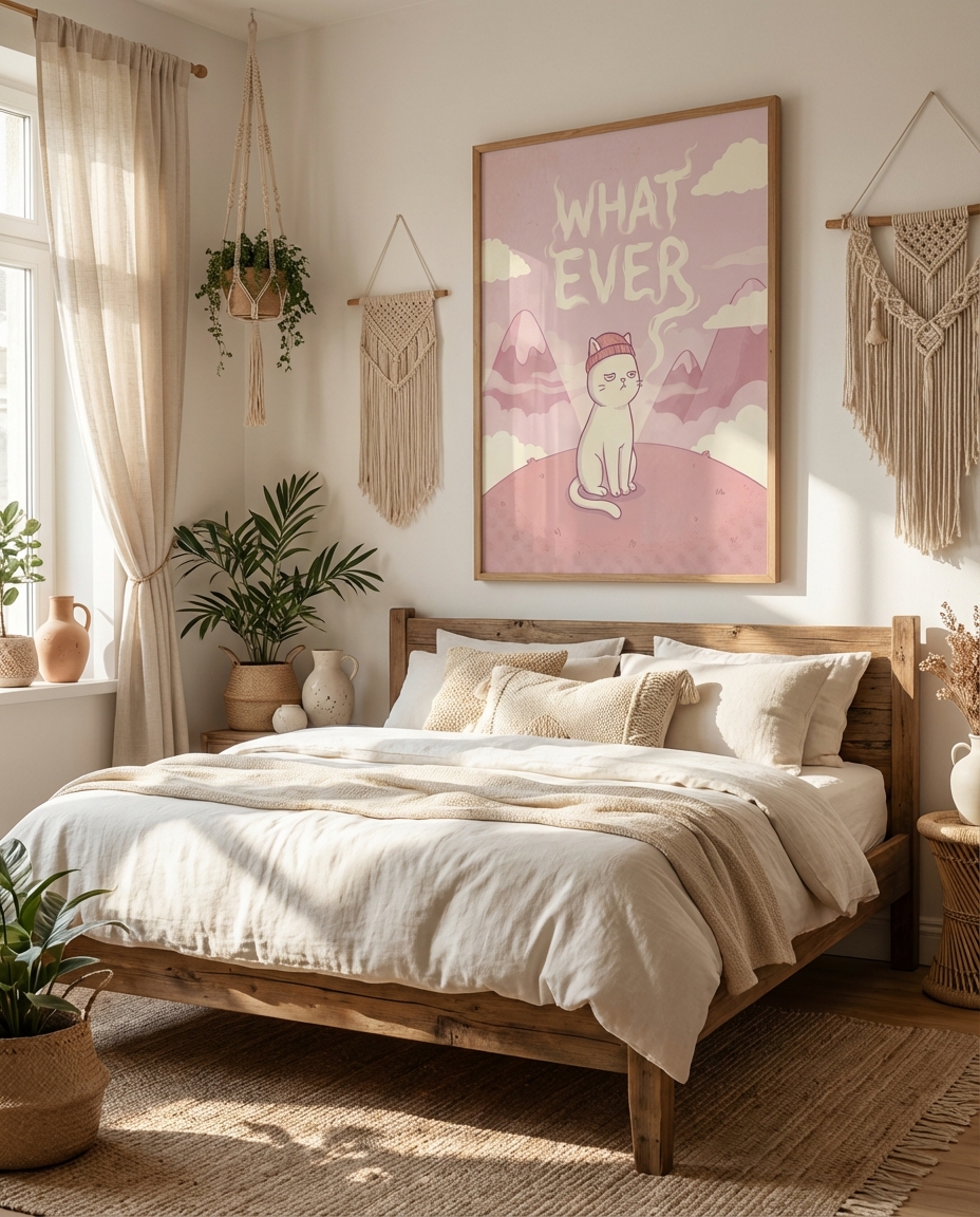 Grumpy Cat - Eğlenceli Duvar Yüzeyleri için Özel Tasarım