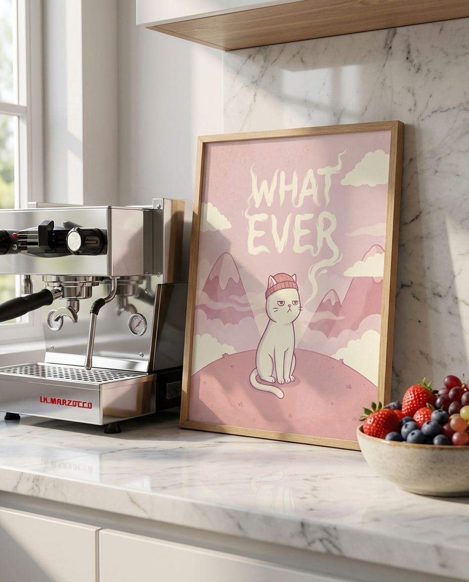 Grumpy Cat Whatever - Şık ve Modern Tasarım