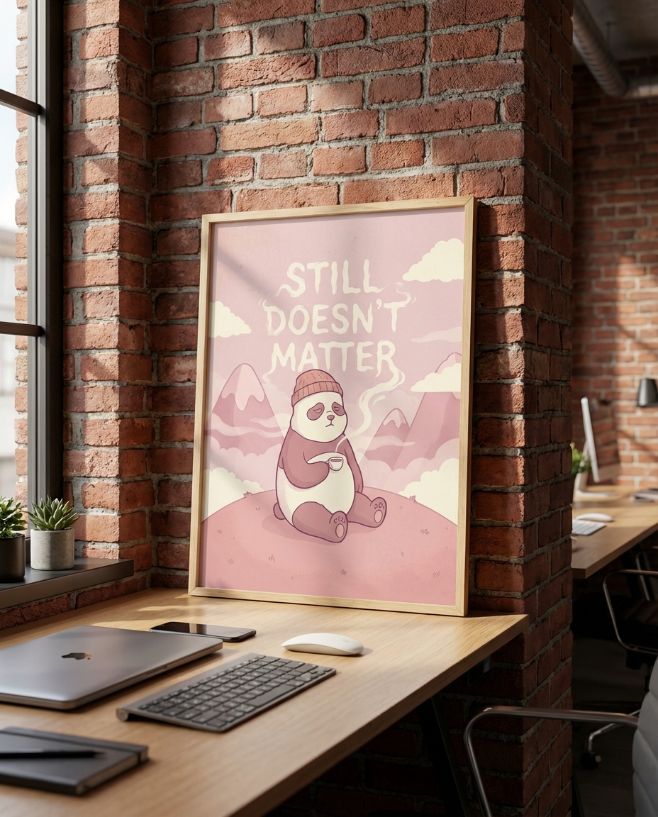 Tembel Panda Kahve Aşkı Posteri