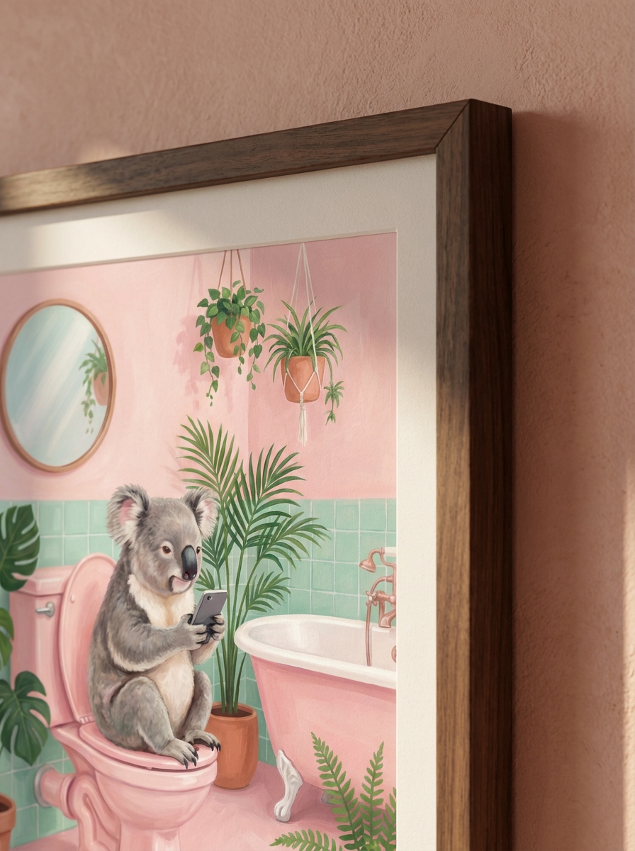 Koala Pembe Tuvalet - Eşsiz Hediye Fikri