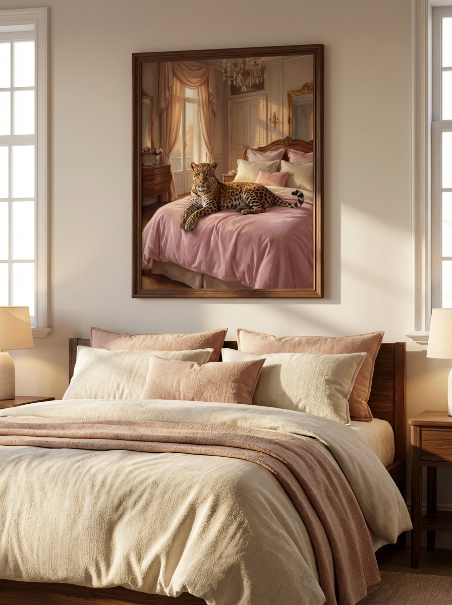 Artistic Leopard Wall Dekorasyonu for a Bold Statement