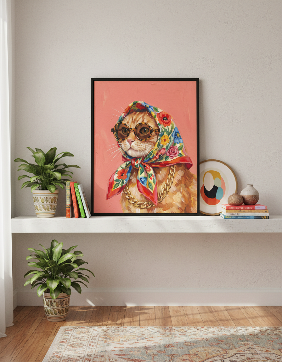 Pembe Kedi Takvim - Şık ve Pratik