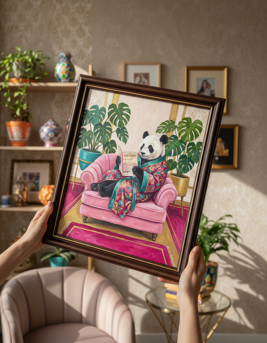 Panda Temalı Çocuk Oyun Halısı