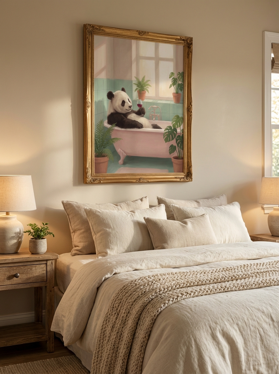 Yılın Panda Banyoda Tablosu