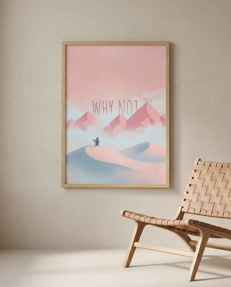Çocuk Odanız İçin En İyi Seçim: Penguen Why Not Sanat Baskısı