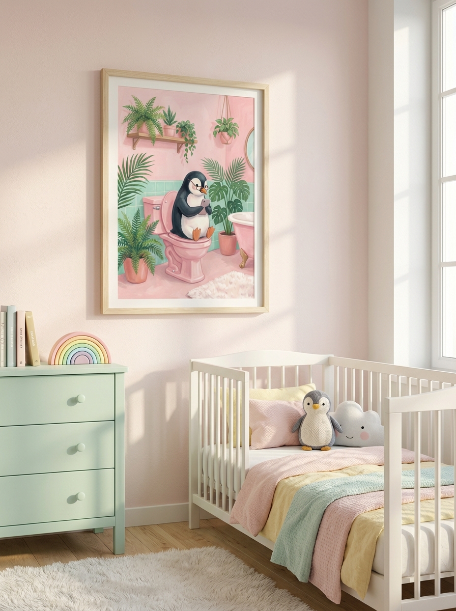 Eğlenceli Dekorasyon için Penguen Sanatı