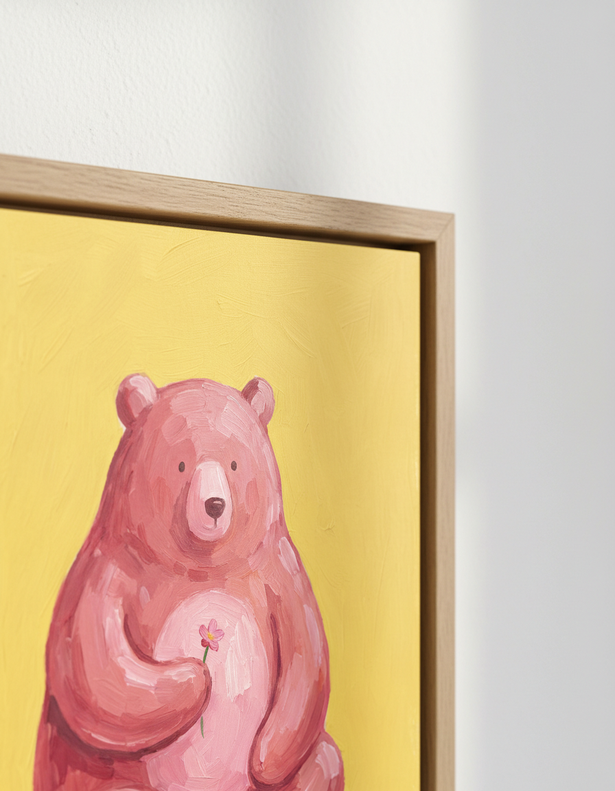 Pembe Ayı Yastık - Sevimli ve Rahat