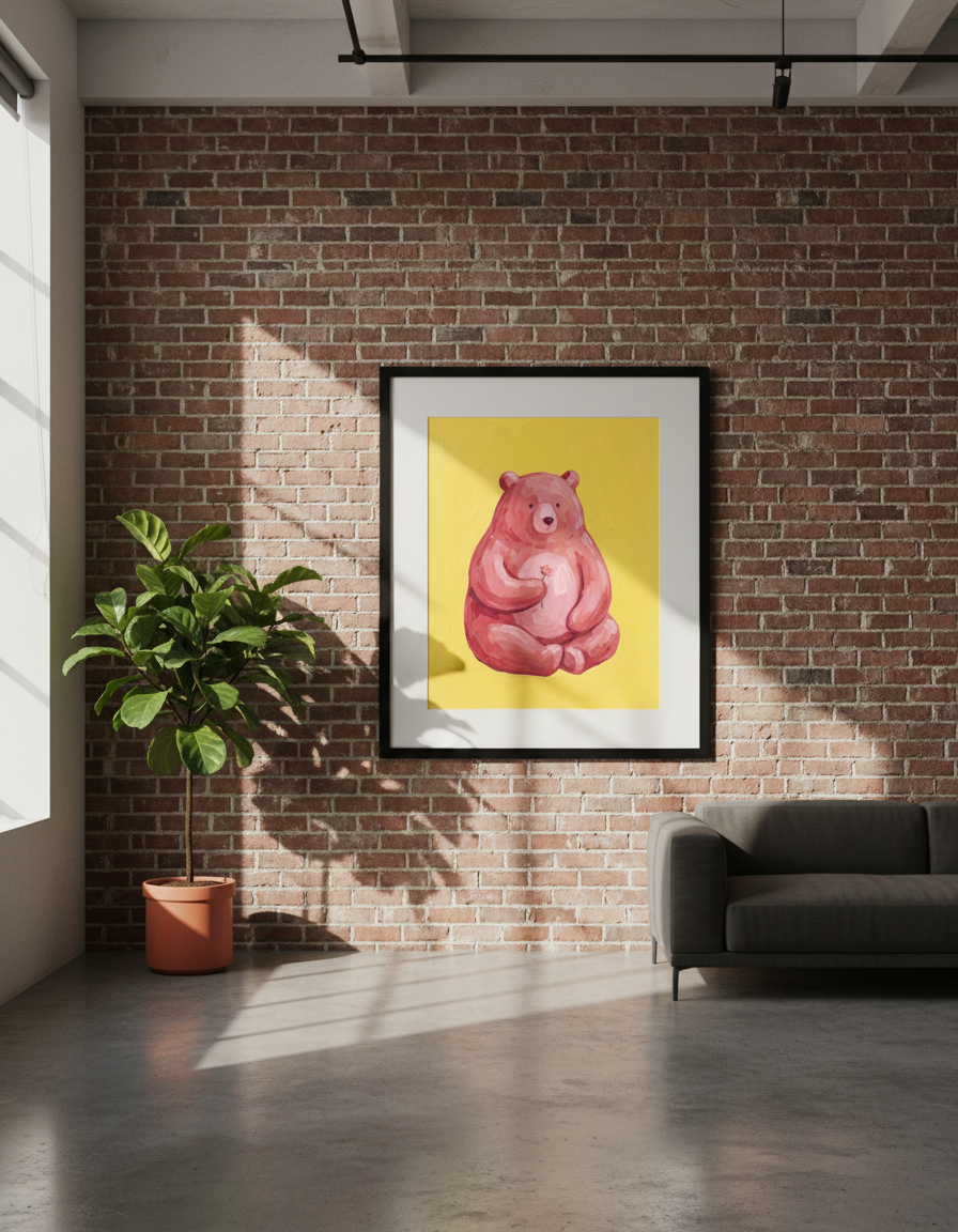 Pembe Ayıcık Temalı Çerçeveler