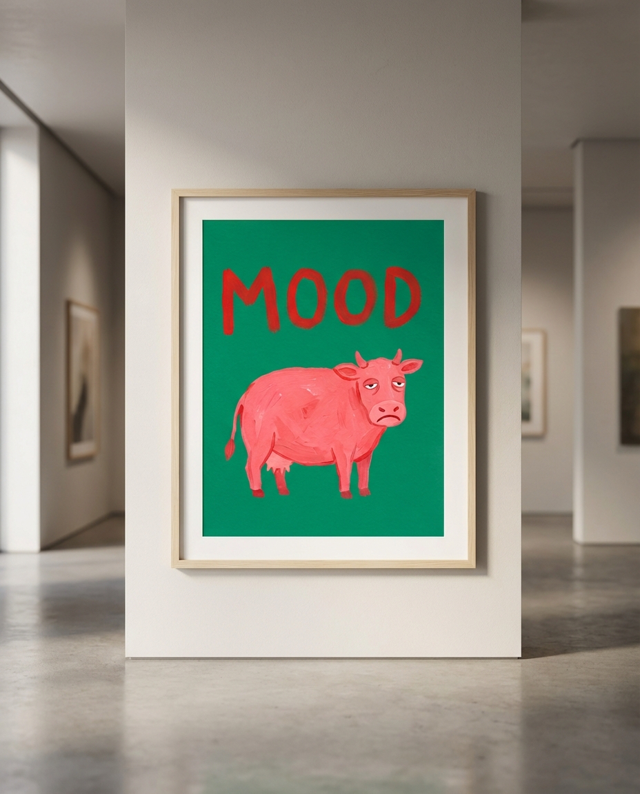 Pembe İnek Mood Kupa Seti