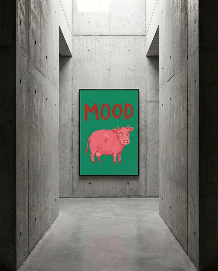 Pembe İnek Mood Defter Seti