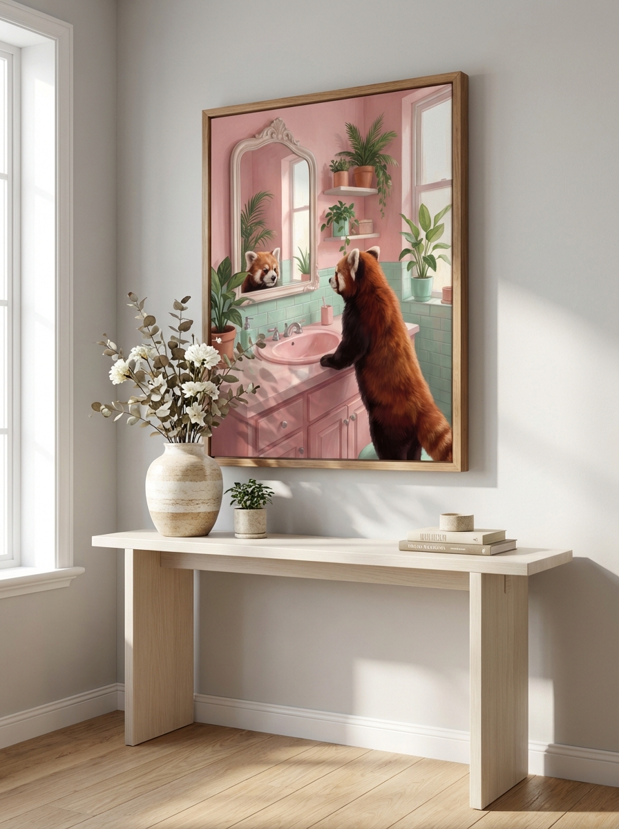 Renkli Kırmızı Panda ile Banyolara Neşe Katın