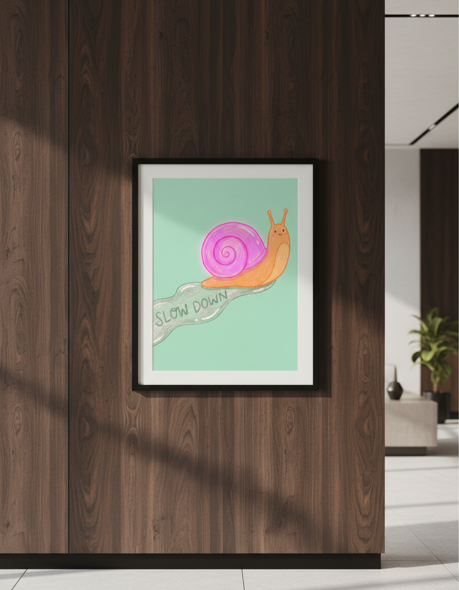 Yavaşlayan Sümüklü Böcek Figürü