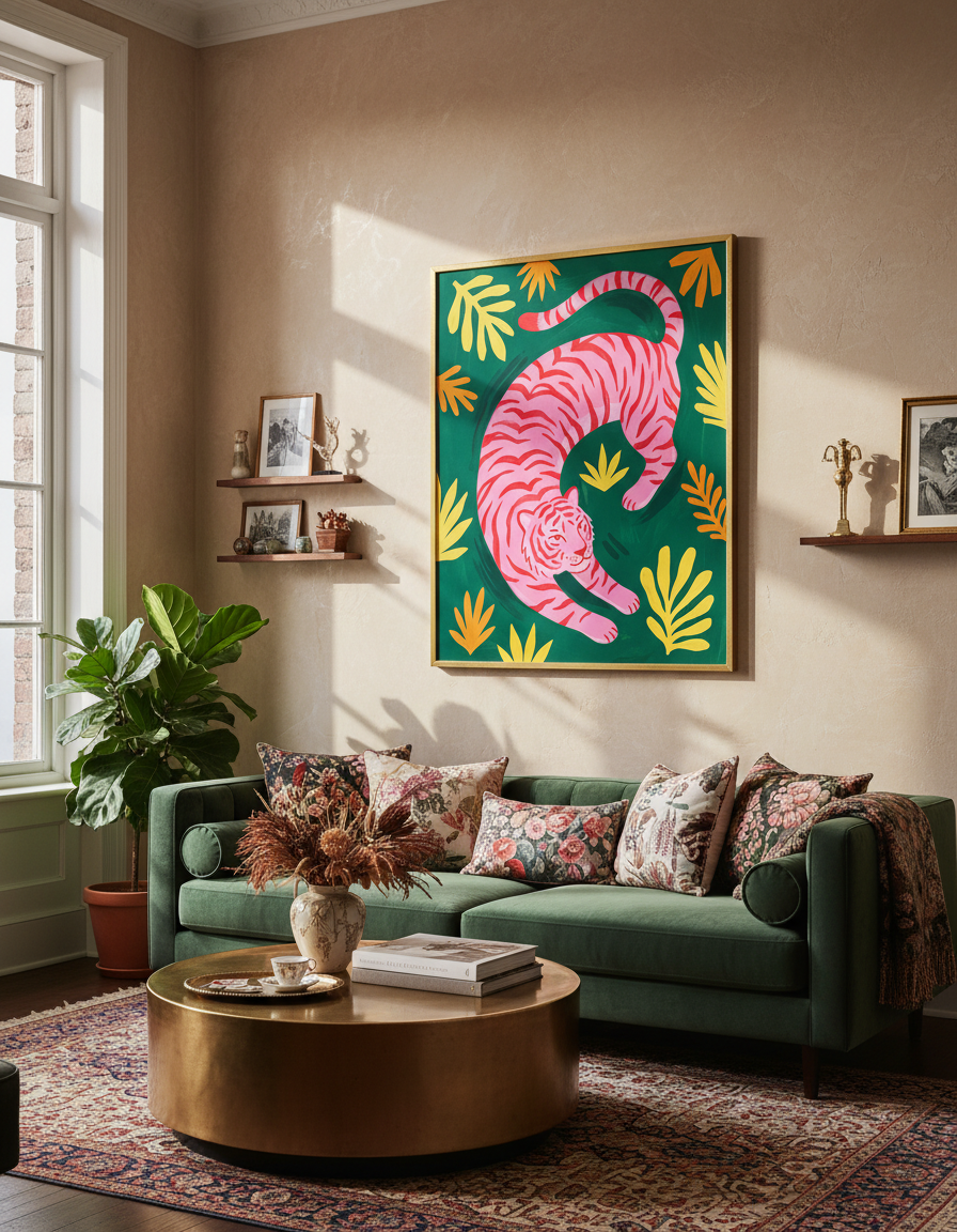 Kaplan Desenli Mutfak Önlüğü