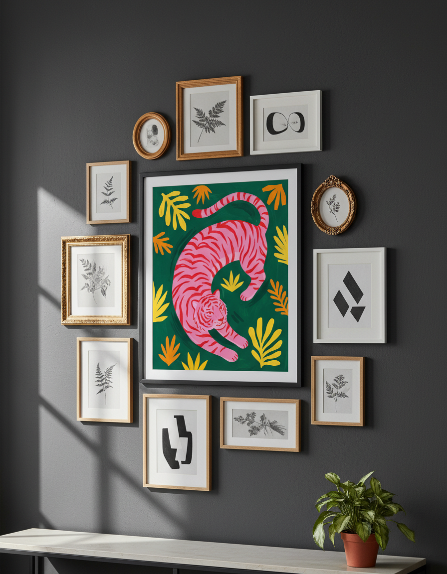 Kaplan Desenli Tablo ve Posterler