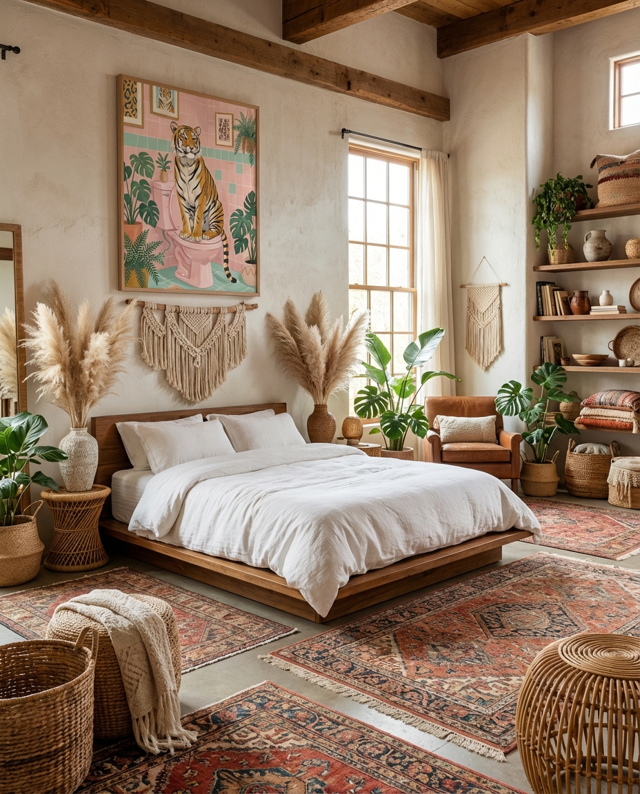 Kaplan Temalı Modern Duvar Sanatı