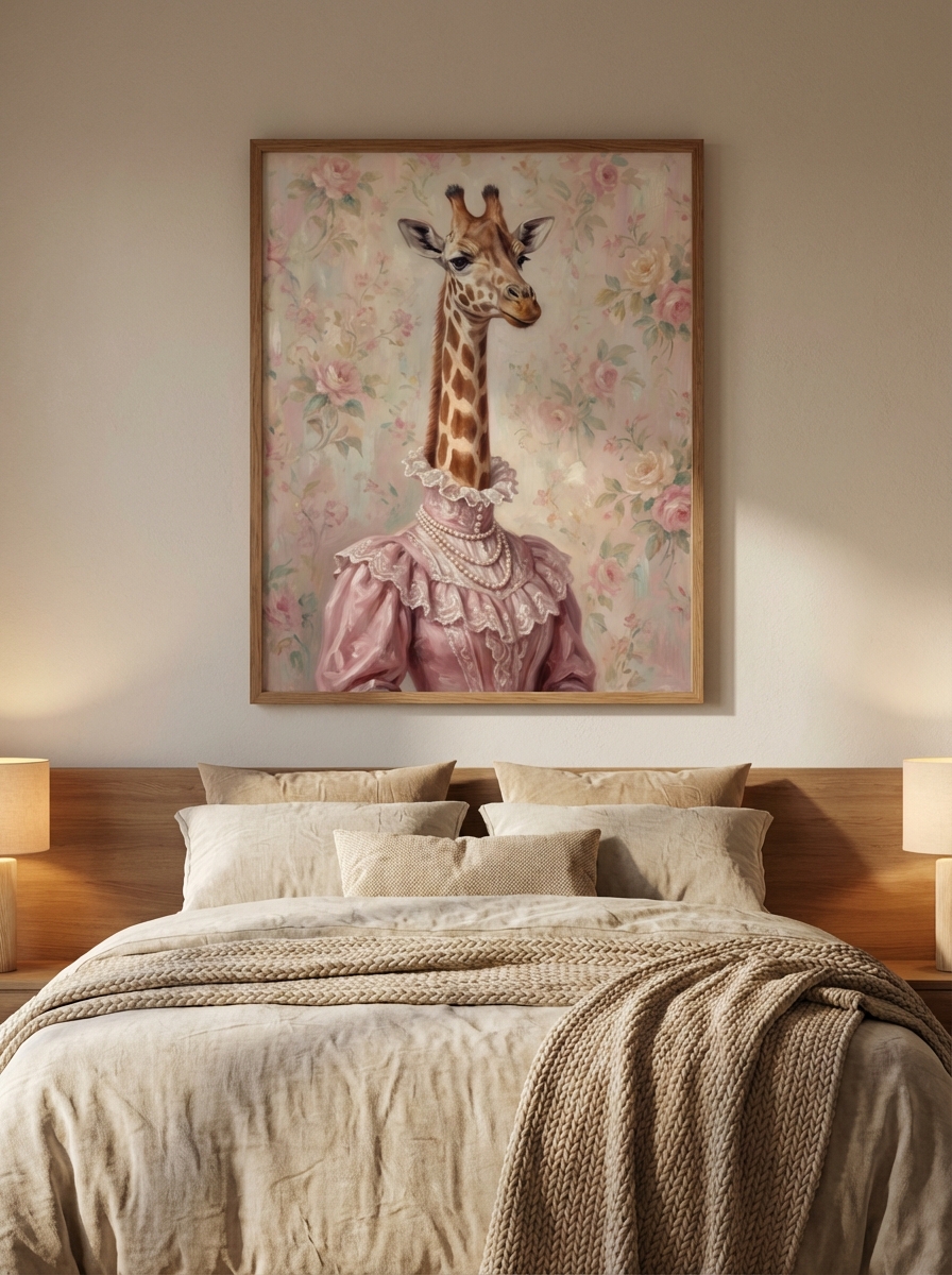 Viktoryan Zürafa Tasarım Tablo