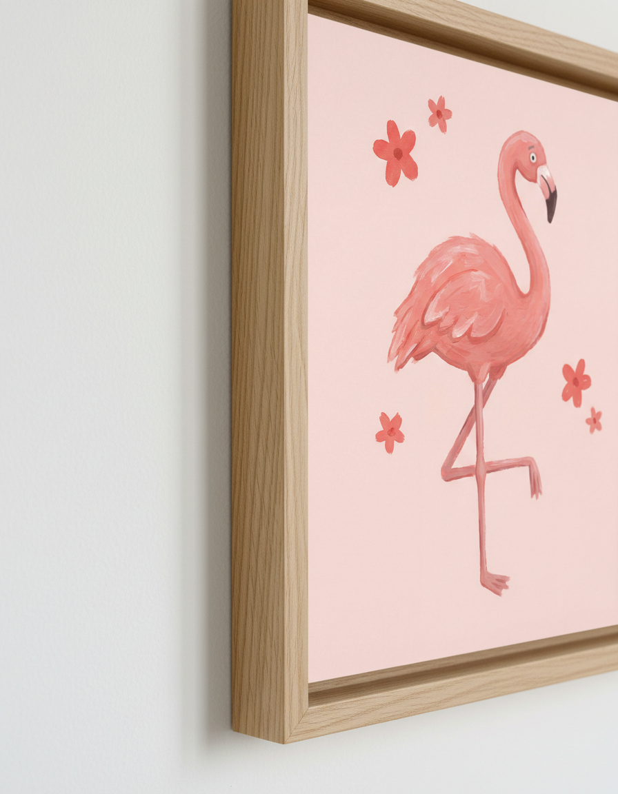 Şirin Pembe Flamingo Kupa