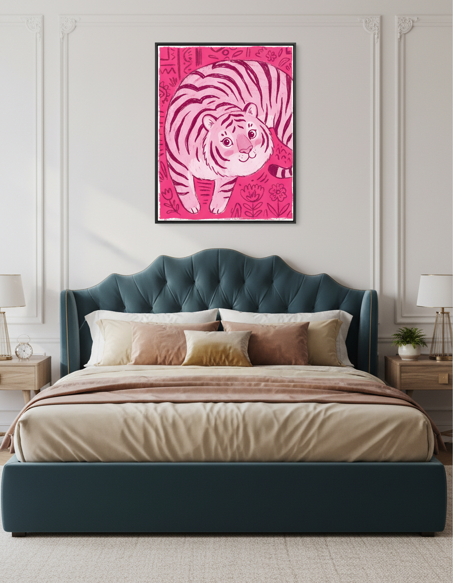 Pembe Kaplan Battaniye - Rahat ve Sıcak